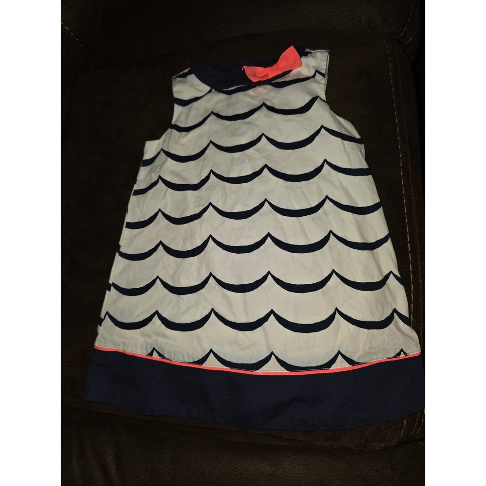 Gymboree layette line wavy navy dress size 18 24 months